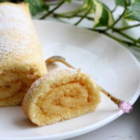 Рецепт лимонного рулета