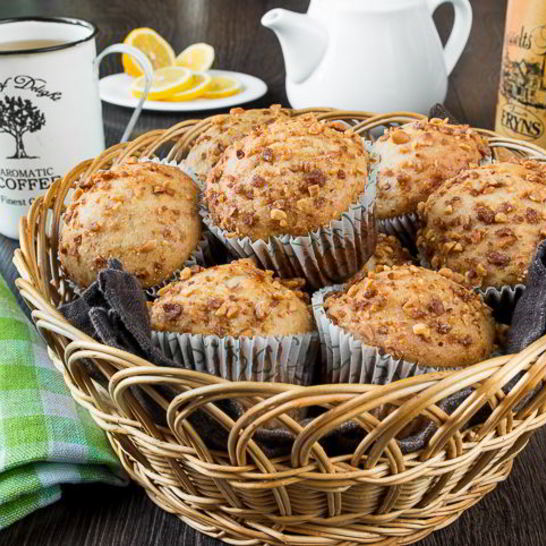 Рецепт бананова-арахисовых маффины