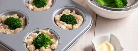 куриные маффины с творогом и брокколи. Шаг 9