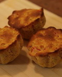 Маффины с кукурузой и красным перцем