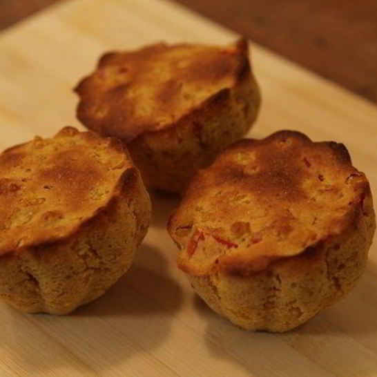 Рецепт маффинов с кукурузой и красным перцем