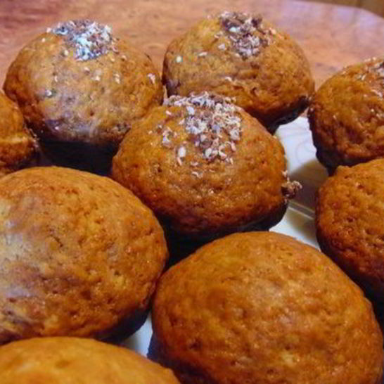 Рецепт маффинов с шоколадом и малиновым повидлом