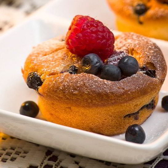 Рецепт маффинов с ягодами