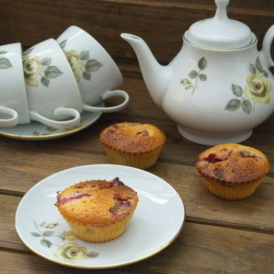 Рецепт маффинов со свежей клубникой