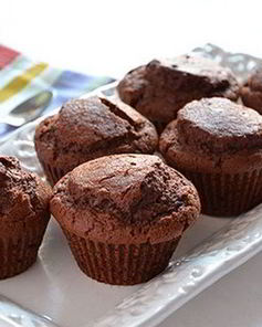 Шоколадные маффины с какао