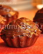 Шоколадные маффины с кремом