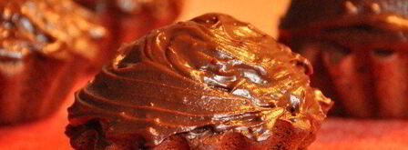 шоколадные маффины с кремом. Шаг 10