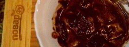 шоколадные маффины с жидкой начинкой. Шаг 3