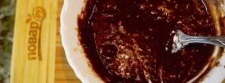 шоколадные маффины с жидкой начинкой. Шаг 6