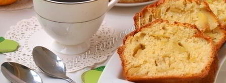 манник с яблоками на кефире. Шаг 13