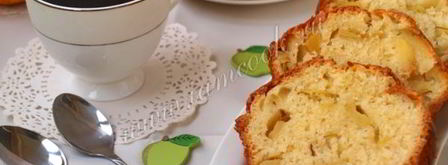 манник с яблоками на кефире. Шаг 12