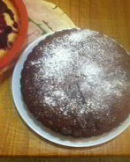 Манник шоколадный с халвой