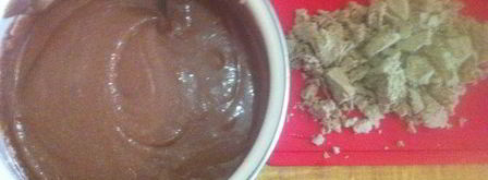 манник шоколадный с халвой. Шаг 6