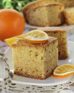 Постный апельсиновый манник