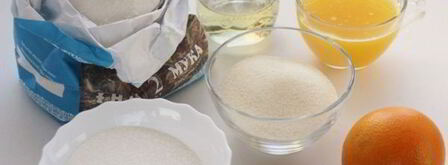 постный апельсиновый манник. Шаг 4