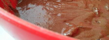 постный шоколадный манник с черносливом. Шаг 6