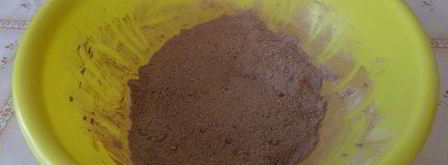 постный шоколадный манник с миндалем. Шаг 8