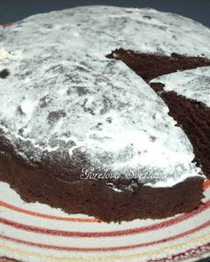 Постный шоколадный манник с вяленой клюквой