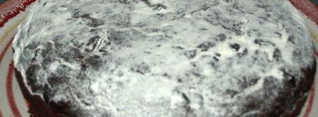 постный шоколадный манник с вяленой клюквой. Шаг 9