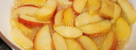 шоколадный манник с яблоками. Шаг 4