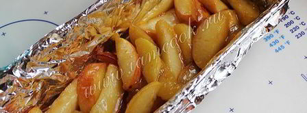 шоколадный манник с яблоками. Шаг 5