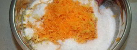 тыквенный манник с лимонной пропиткой. Шаг 4