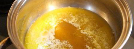 гречнево-ржаные оладьи с грушей и медовым кремом. Шаг 3