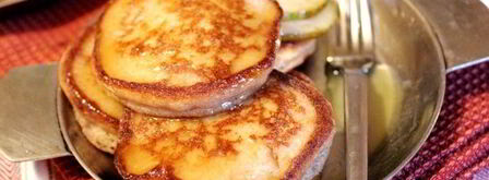 гречнево-ржаные оладьи с грушей и медовым кремом. Шаг 4