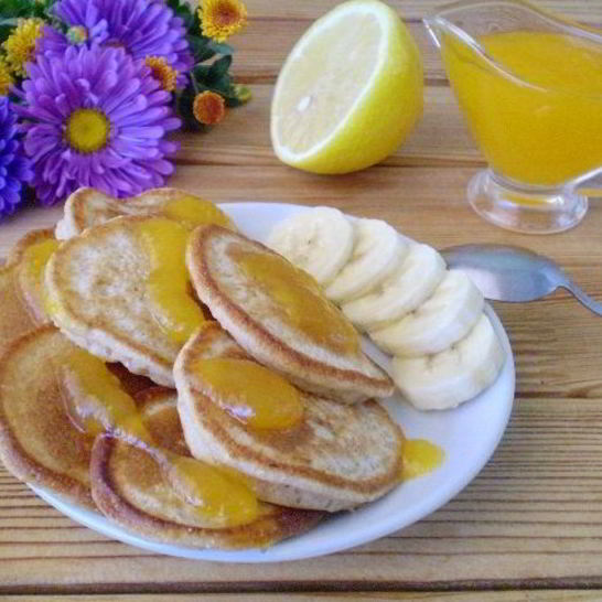 Рецепт гречневых оладий с бананом