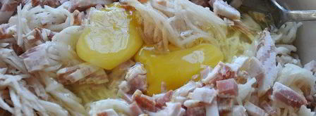 картофельные оладьи с беконом. Шаг 4