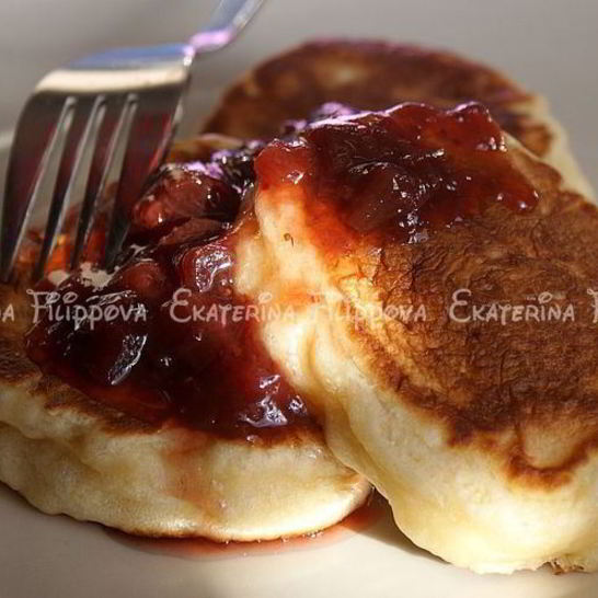 Рецепт лимонных дрожжевых оладий