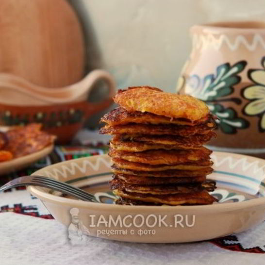 Рецепт морковных оладий с манкой