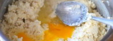 оладьи из пшенной каши. Шаг 3