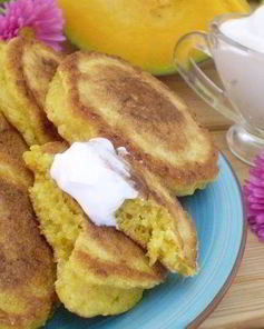 Оладьи из тыквы с манкой