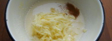 оладьи на сметане с яблоками. Шаг 3