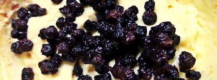 оладьи с черникой и шоколадом. Шаг 4