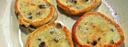 оладьи с черникой и шоколадом. Шаг 7