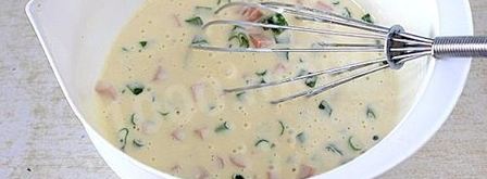 оладьи с сосисками и зеленым луком. Шаг 4