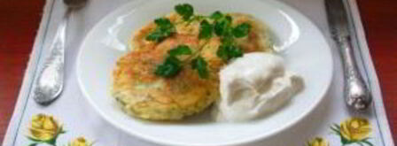 оладьи с сыром и зеленью. Шаг 6