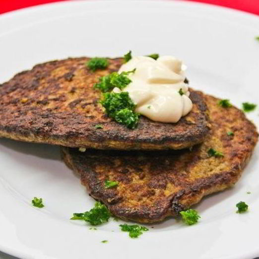 Печеночные оладьи с морковью