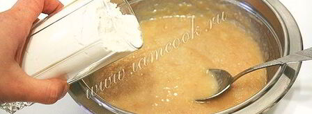 постные оладьи с яблоками. Шаг 7