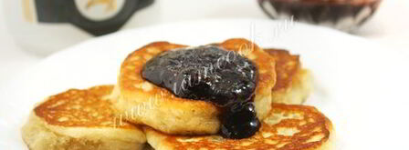 постные оладьи с яблоками. Шаг 12