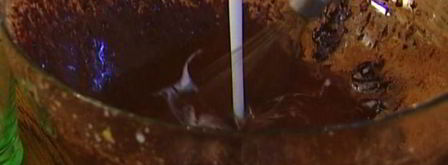 шоколадные оладушки со взбитыми сливками. Шаг 6