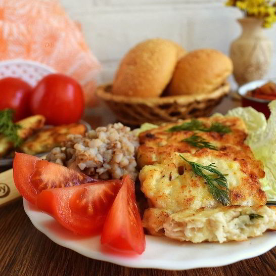 Рецепт сочных куриных оладушек