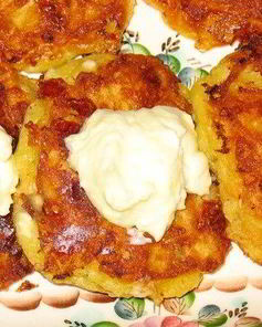 Сырные оладьи