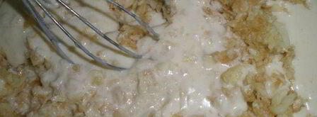 яблочные оладьи с грушевым припеком. Шаг 6