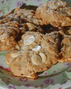 Ореховое печенье с белым шоколадом и кокосом
