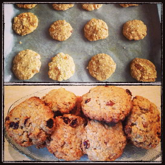 Рецепт овсяного печенья с изюмом и корицей