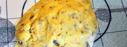 печенье без яиц с шоколадом, ирисками и апельсиновой цедрой. Шаг 4