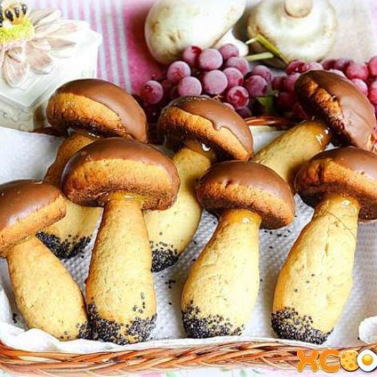 Рецепт печенья грибочки